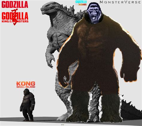 godzilla vs kong size